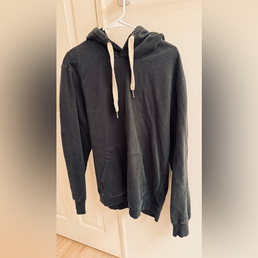 Buck mason heavy weight cotton hoodie large black